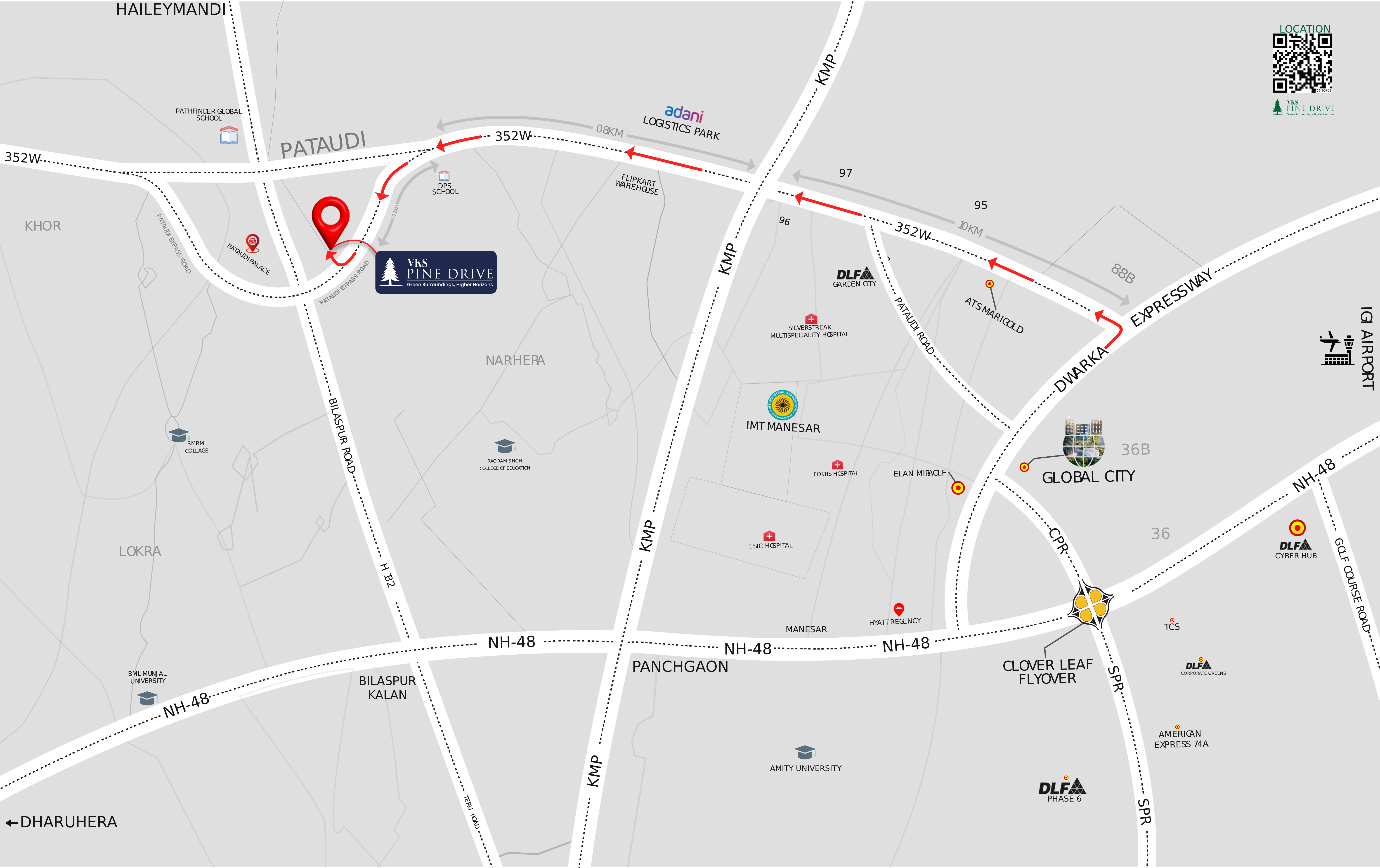 VKS Pine Drive location map